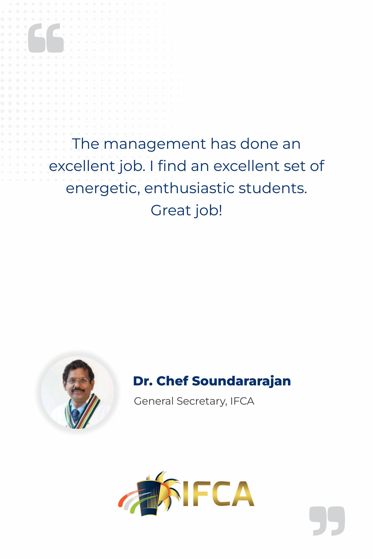 Dr. Chef Soundararajan