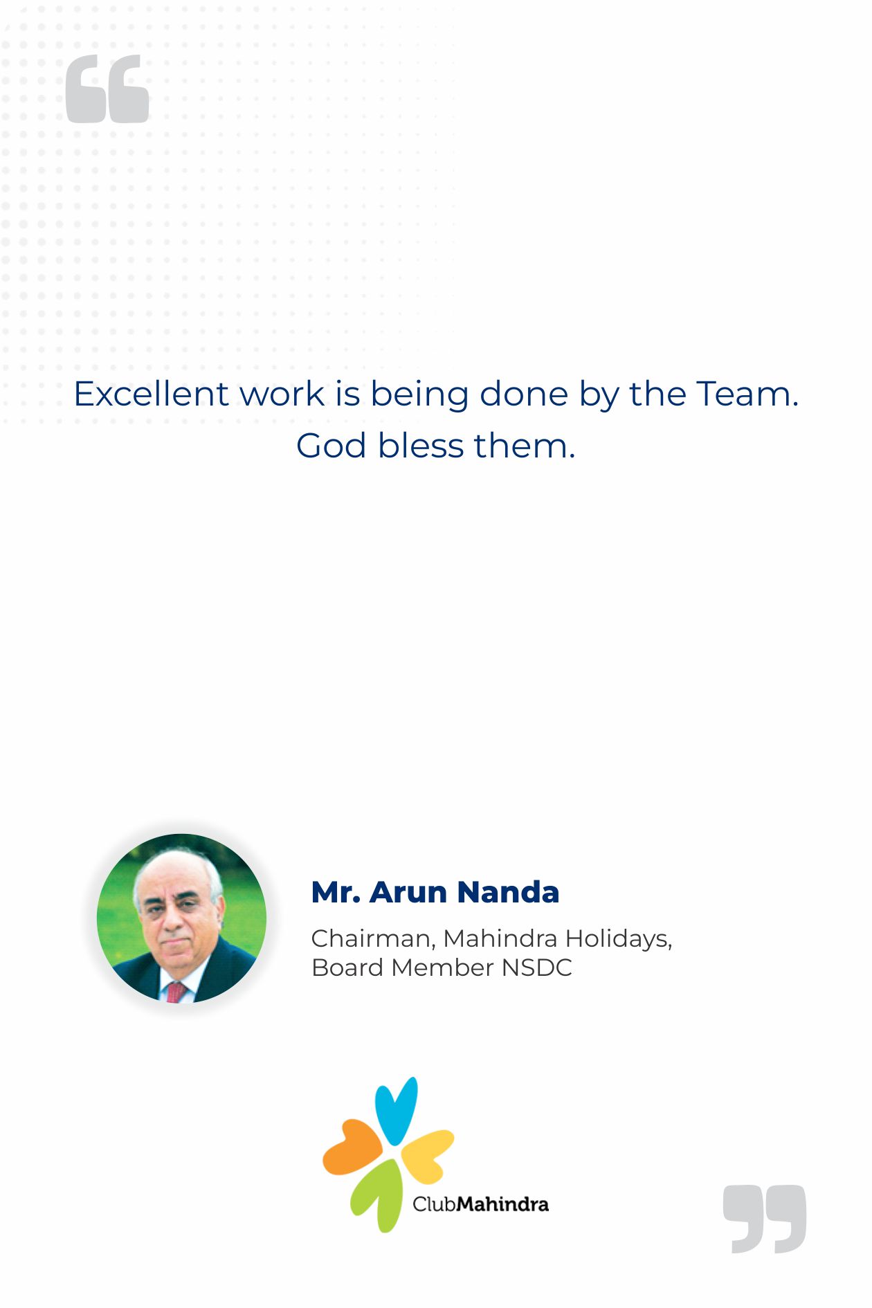 Mr. Arun Nanda